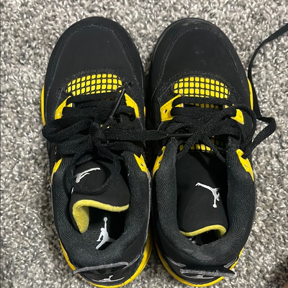 Air Jordan Black and Yellow Sneakers